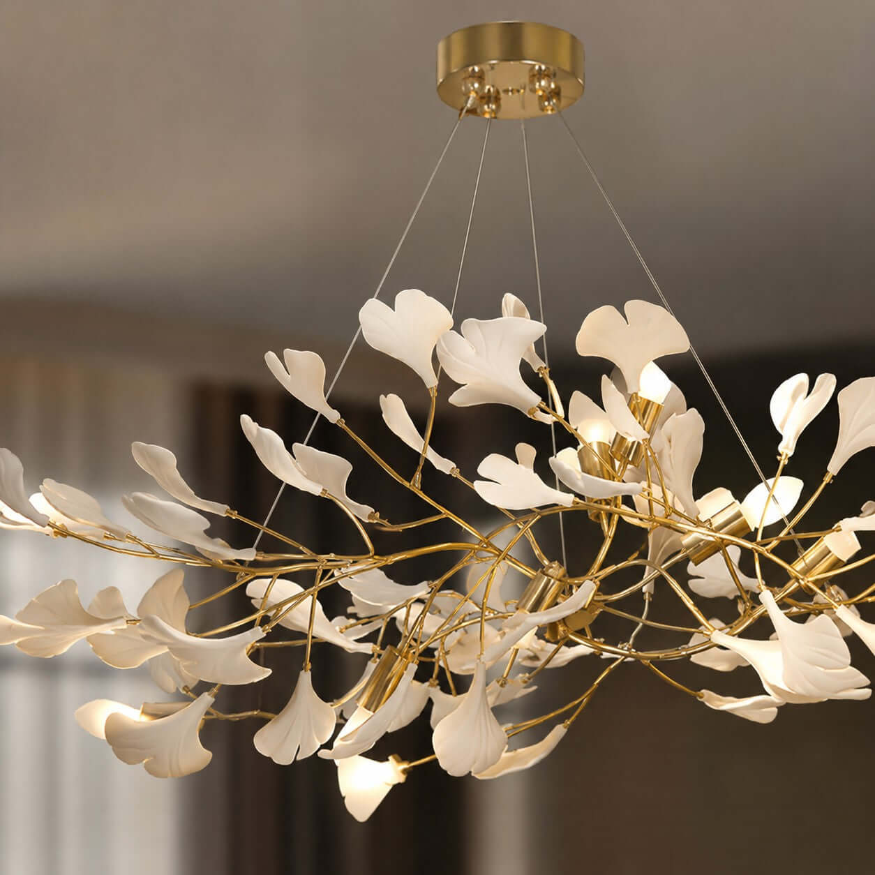 Gingko Chandelier Style C