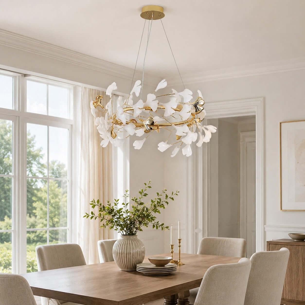 Gingko Chandelier Style E