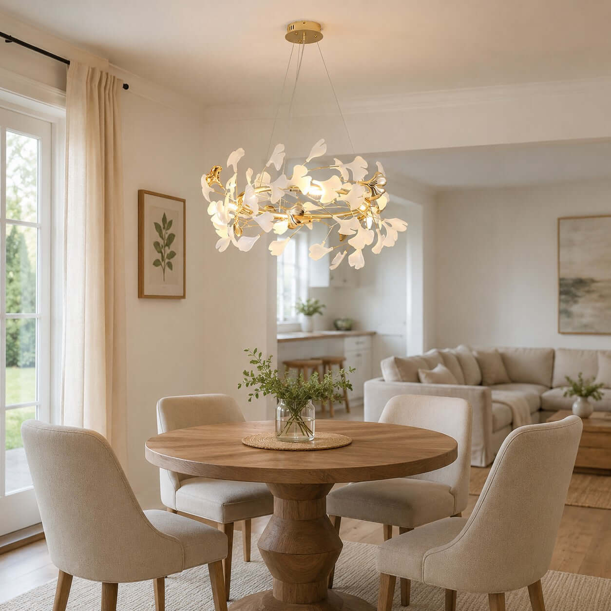Gingko Chandelier Style E