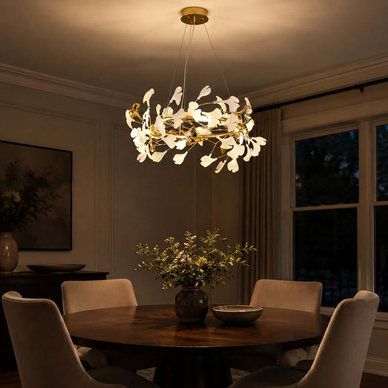 Gingko Chandelier Style E
