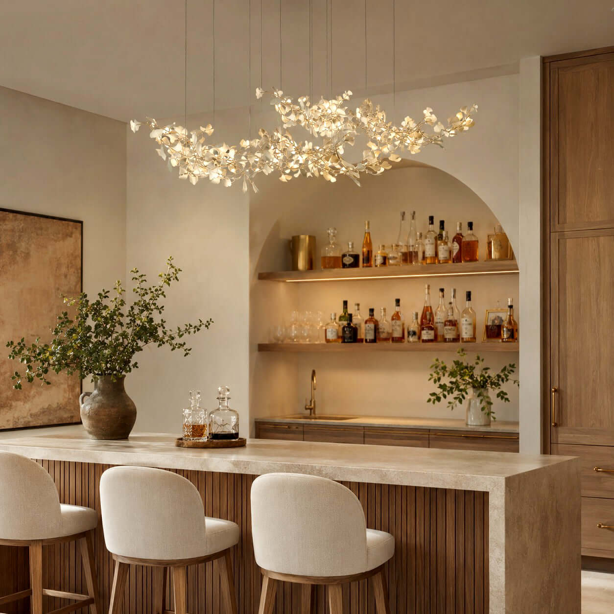 Gingko Chandelier Style H