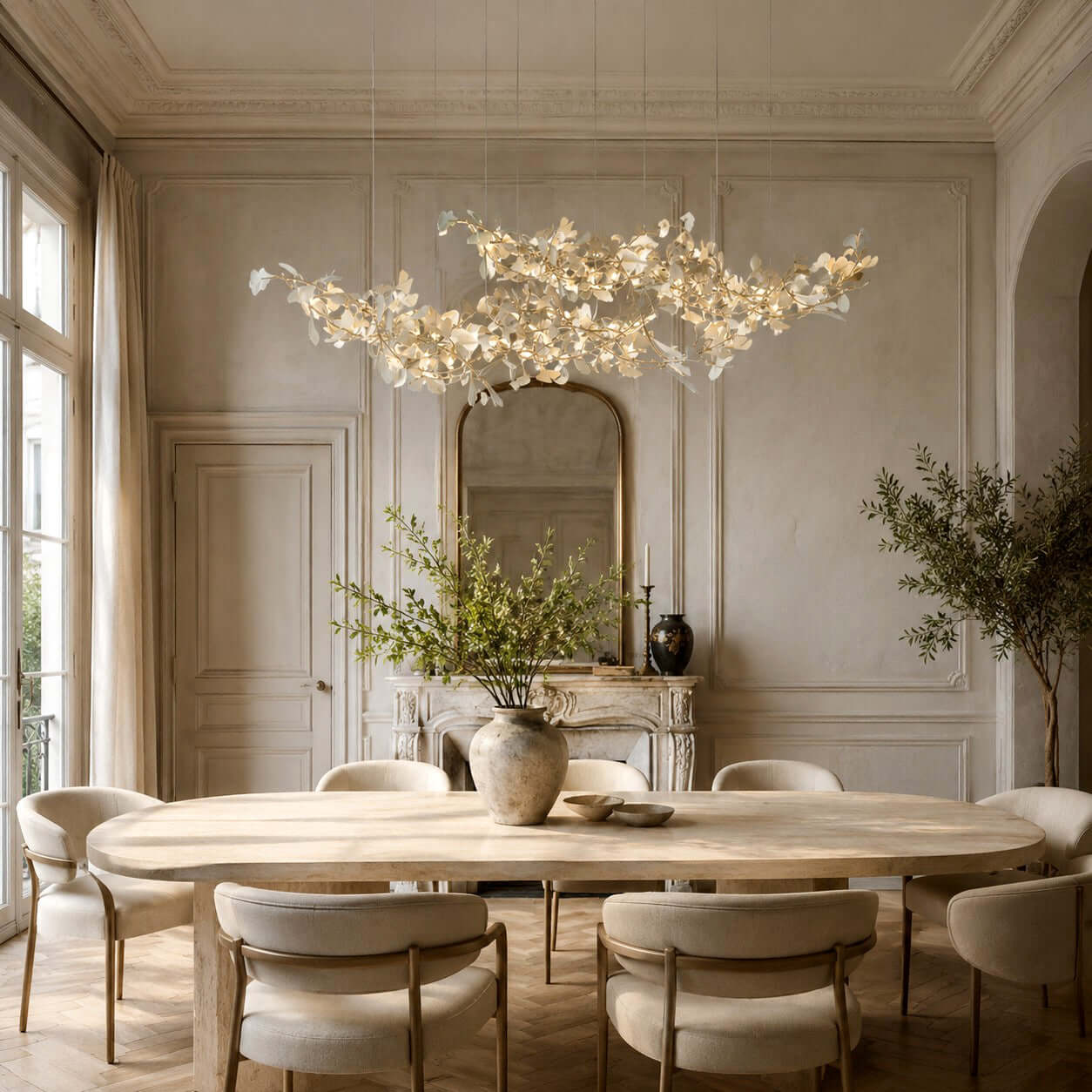 Gingko Chandelier Style H