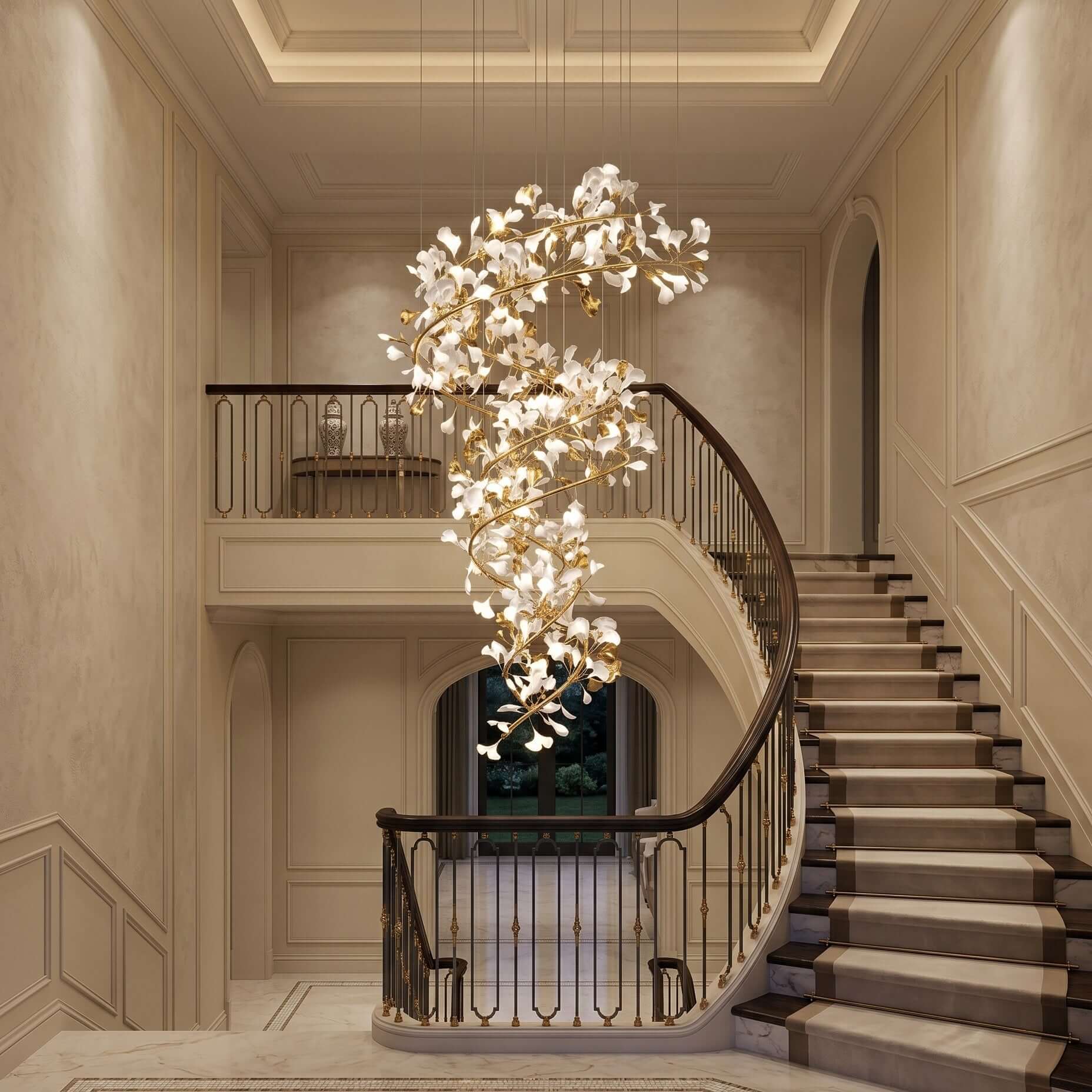 Gingko Chandelier Style M