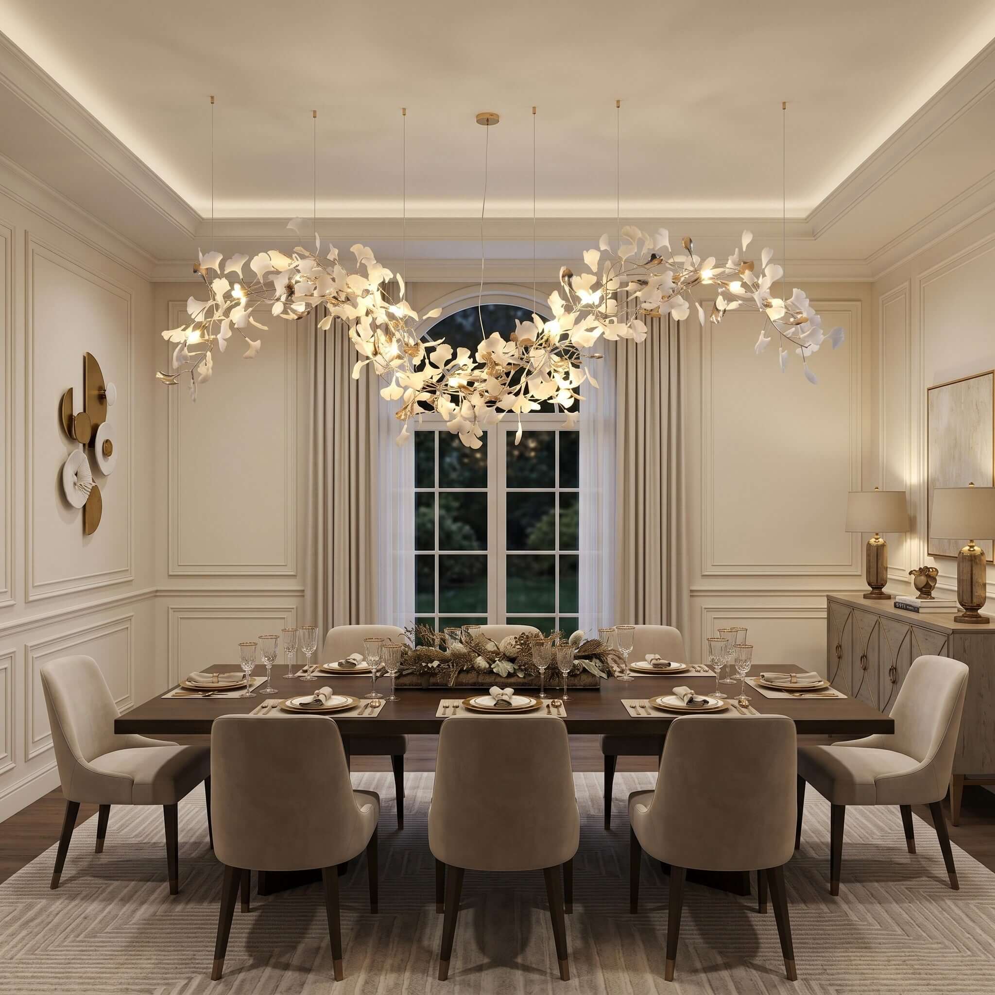 Gingko Chandelier Style M