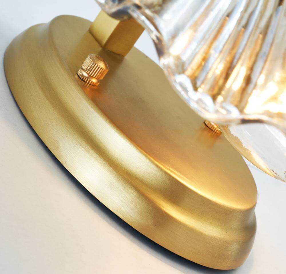Glass Shell Wall Light