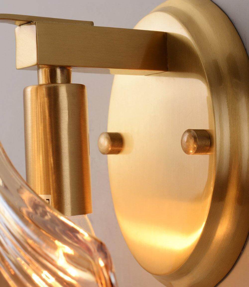 Glass Shell Wall Light