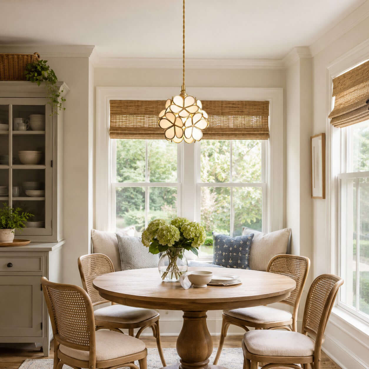 Glass Petal Pendant Light