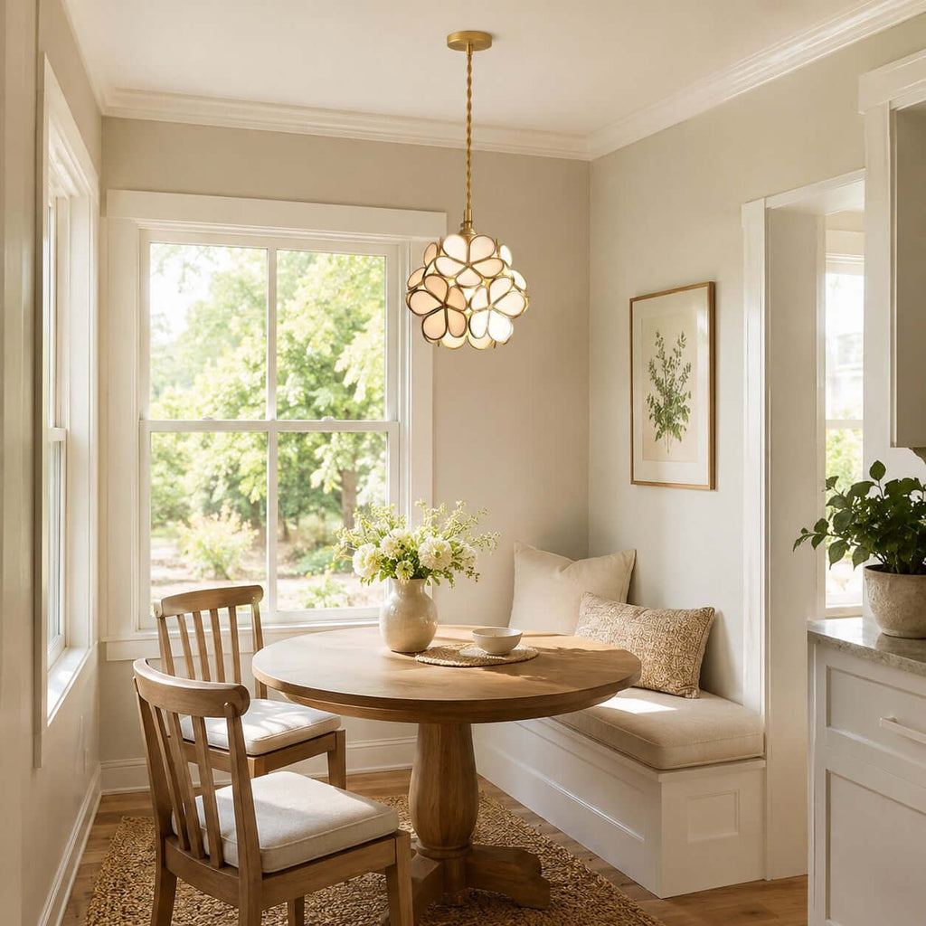 Glass Petal Pendant Light