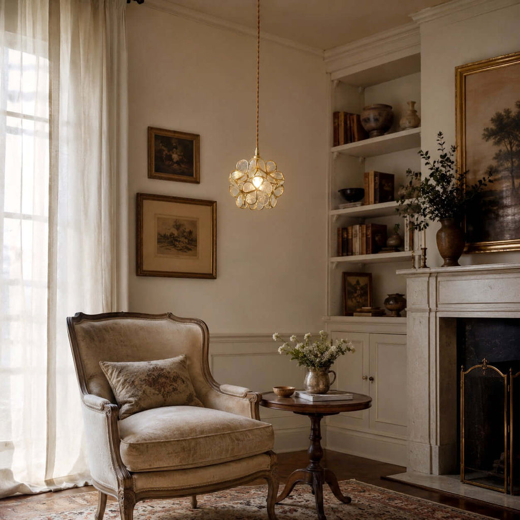 Glass Petal Pendant Light