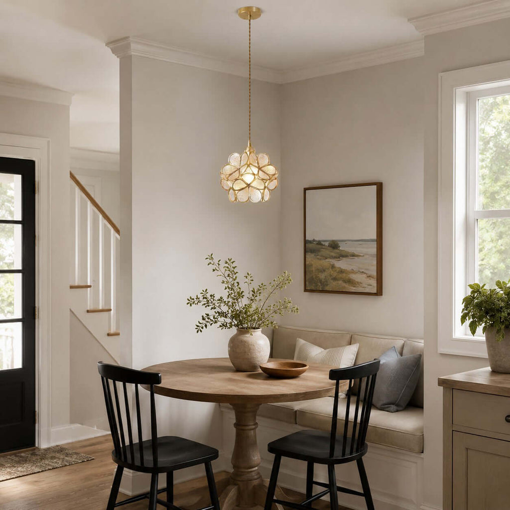 Glass Petal Pendant Light