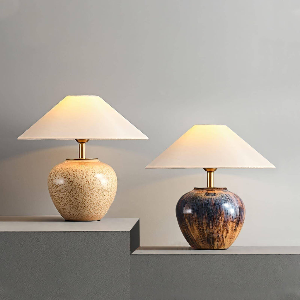 Glazed Ceramic Table Lamp