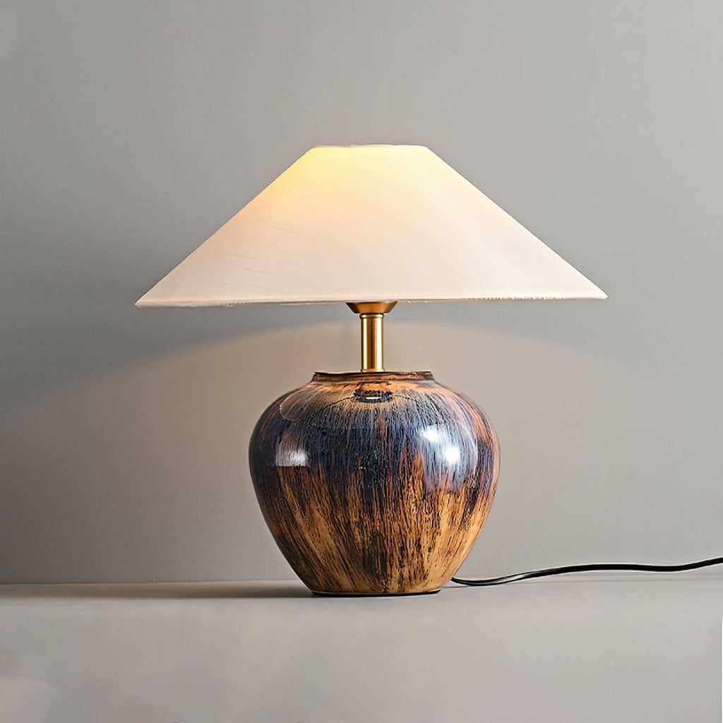 Glazed Ceramic Table Lamp