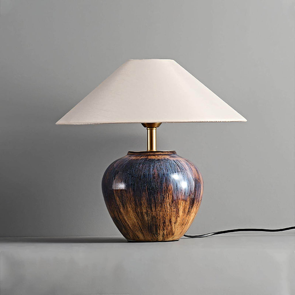 Glazed Ceramic Table Lamp