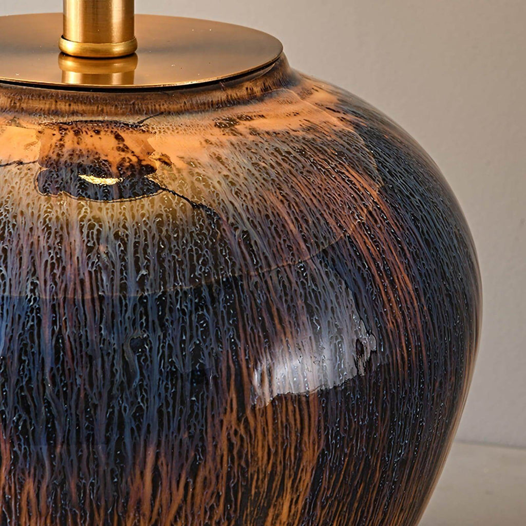 Glazed Ceramic Table Lamp