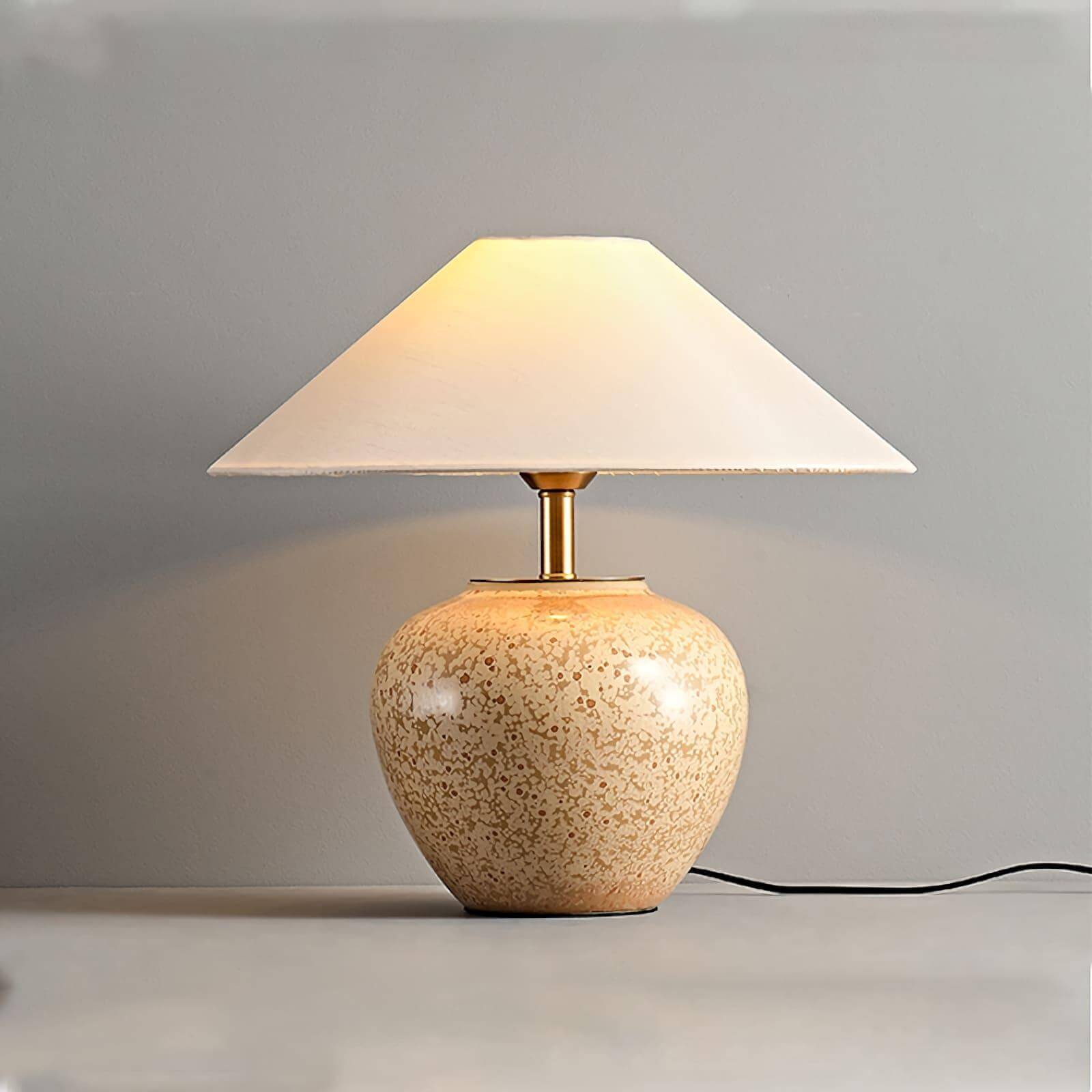 Glazed Ceramic Table Lamp