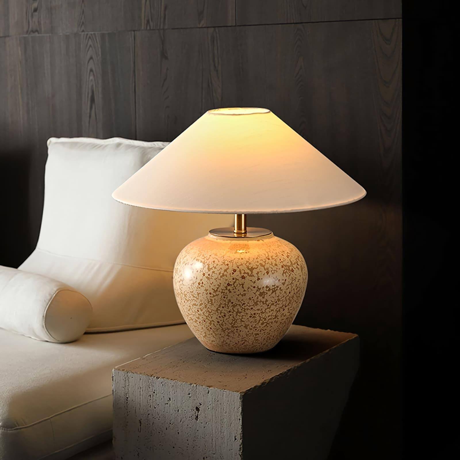 Glazed Ceramic Table Lamp