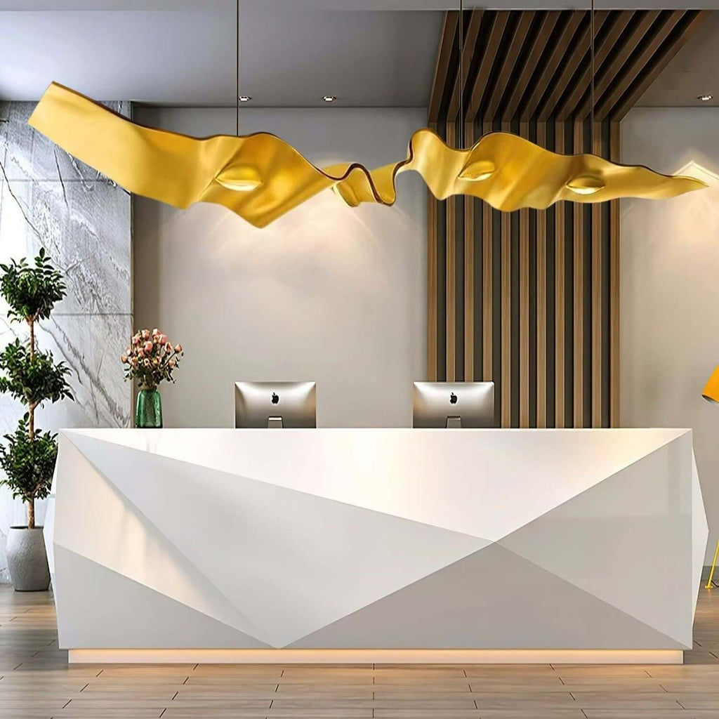 Gold Ribbon Chandelier