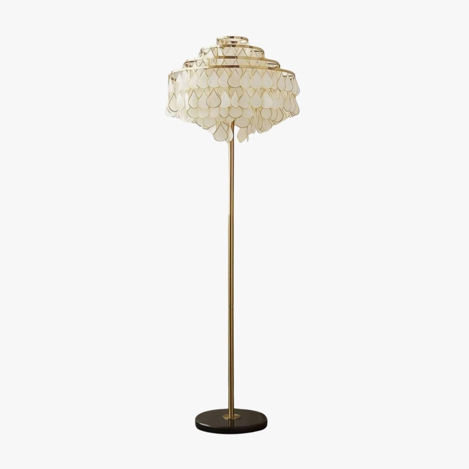 Teardrops Shell Floor Lamp