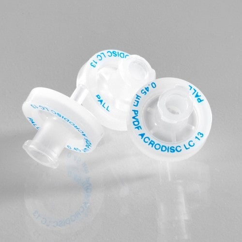 PALL 4457 Acrodisc Syringe Filters with PVDF Membrane - 0.45 µm, 13mm, male slip luer outlet, 300/pk