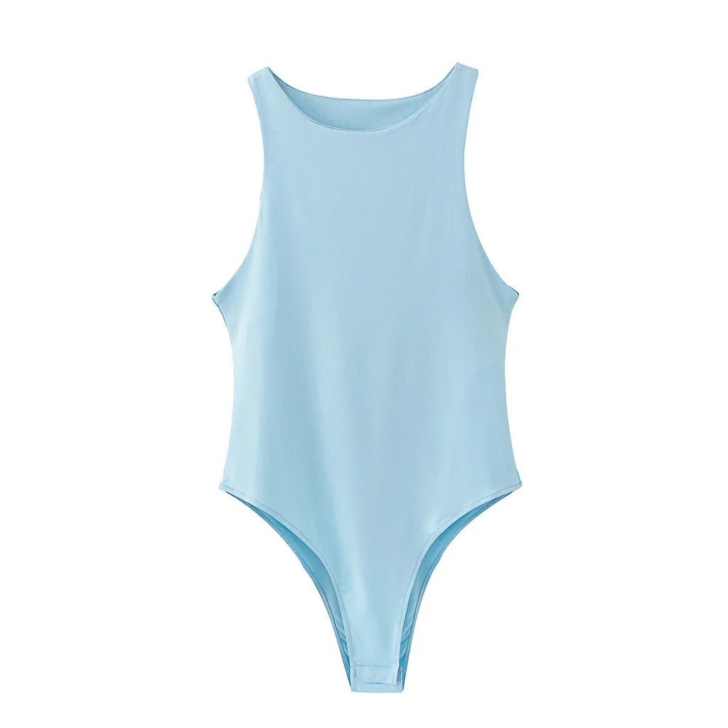 summer solid sexy bodycon women bodysuits