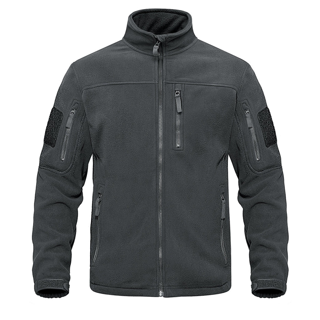 Full Zip Up Tactical Army Fleece Jacket Military Thermal Warm Outwear Windbreaker