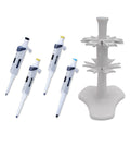 MTC Bio H6800-SK Halo Pipettor Starter Kit, includes H6800-10 (10µL), H6800-20 (20µL), H6800-200 (200µL), H680-1MXL (1250µL), and H6800-CR (6 place carousel stand)