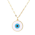 Boho Evil Bllue Eye Necklace for Women Men Snake All-seeing Eye Collar Necklace