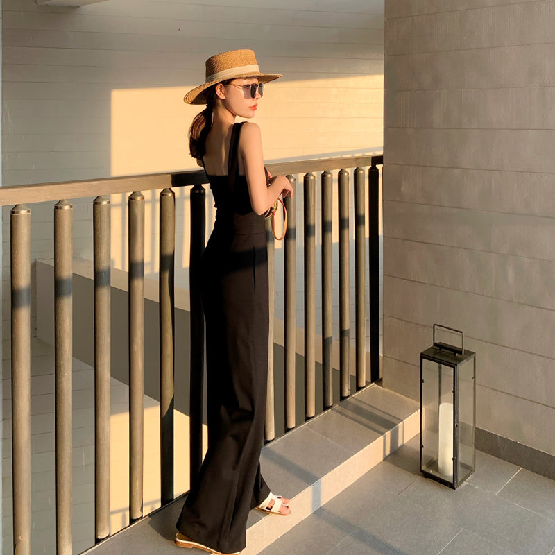 Summer Streetwear Jumpsuit Backless Fitness Beach Wear Party Sexy Rompers Overalls