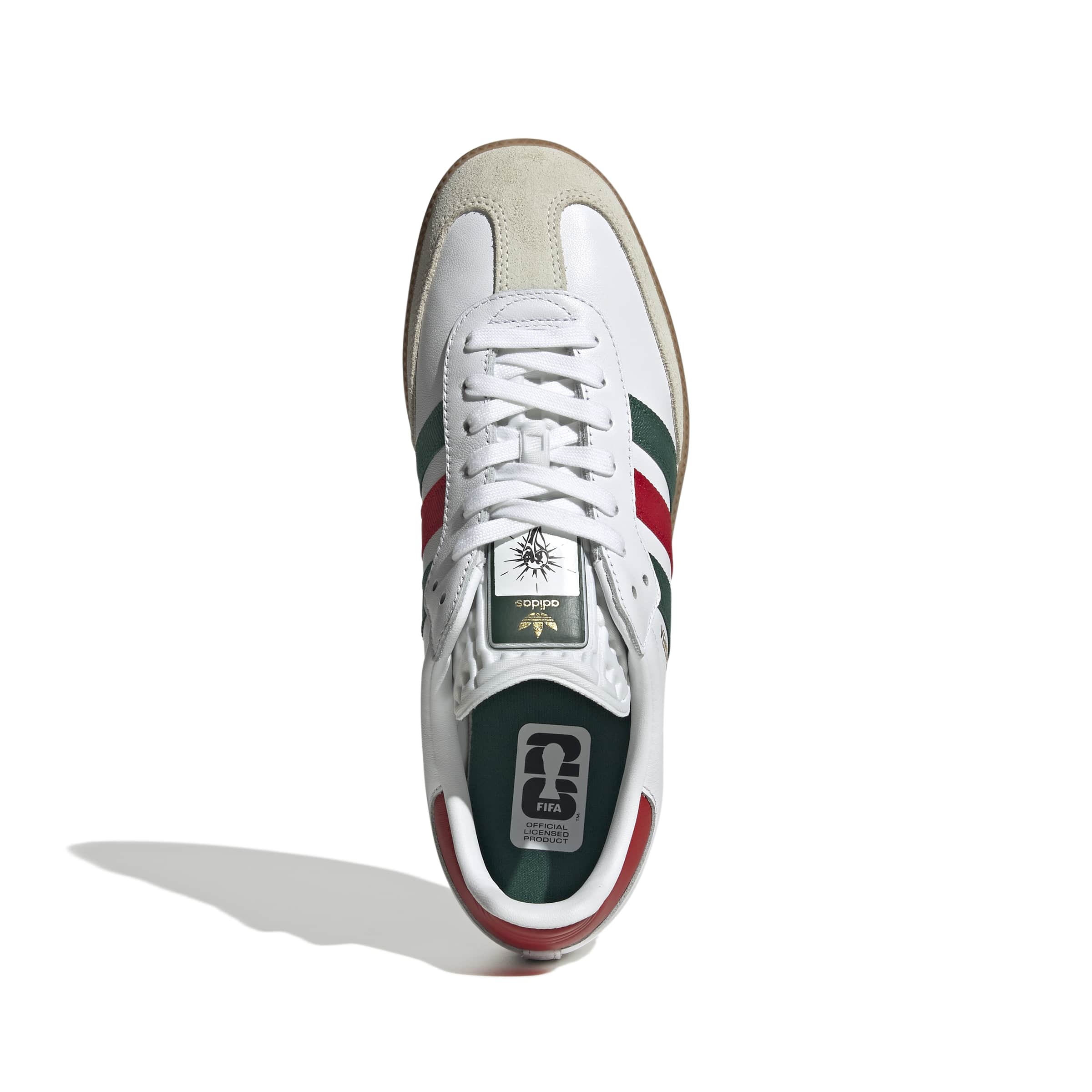 Adidas Mens Samba OG - White/Scarlet/Dark Green