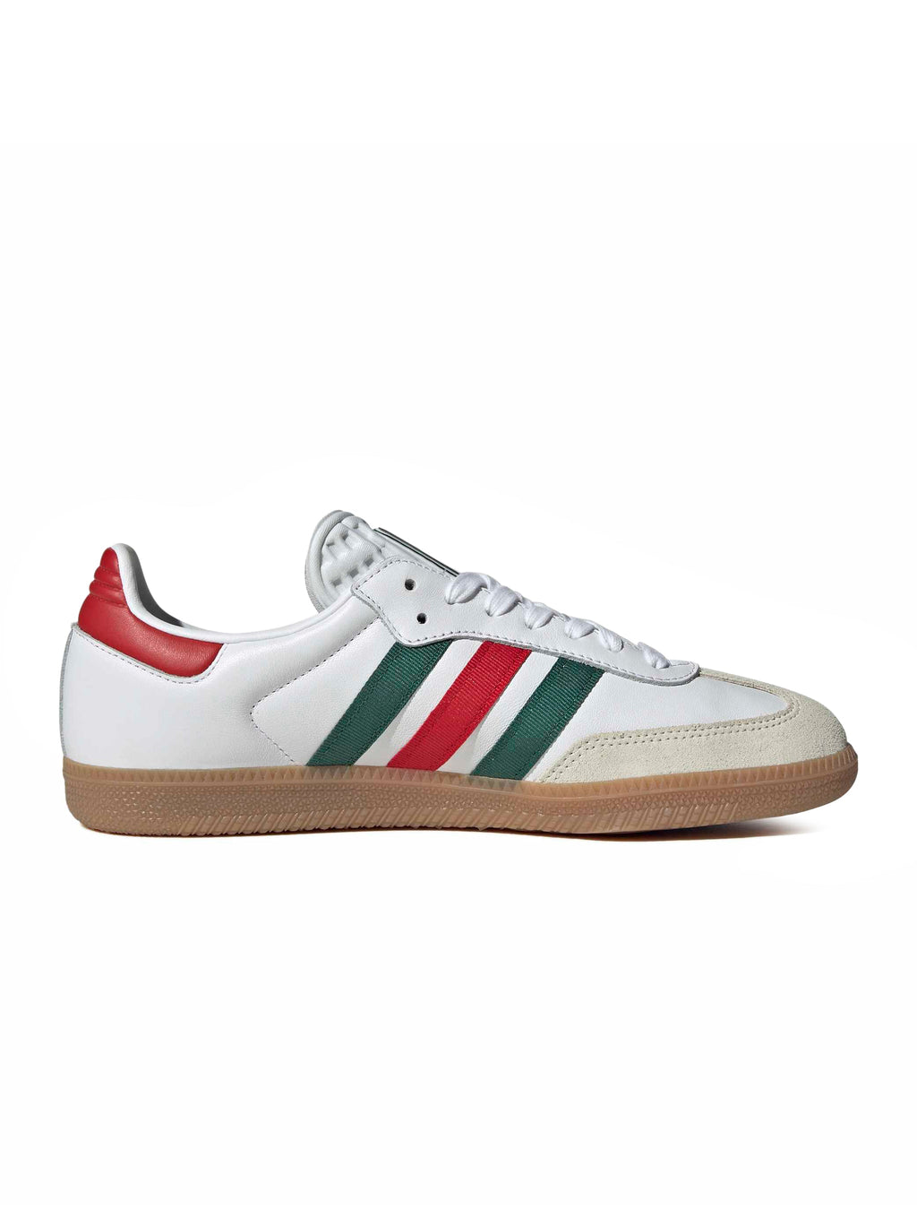 Adidas Mens Samba OG - White/Scarlet/Dark Green
