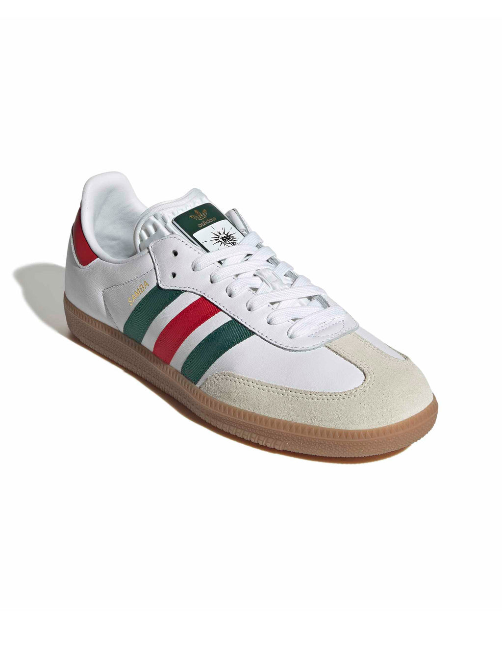 Adidas Mens Samba OG - White/Scarlet/Dark Green