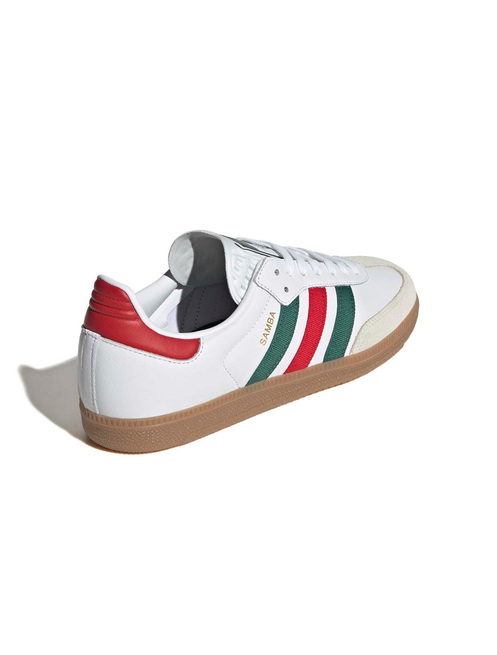 Adidas Mens Samba OG - White/Scarlet/Dark Green