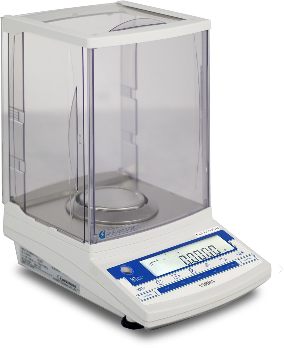 Vibra HT-124 Laboratory Prime Analytical Balance, 120 g x 0.1 mg