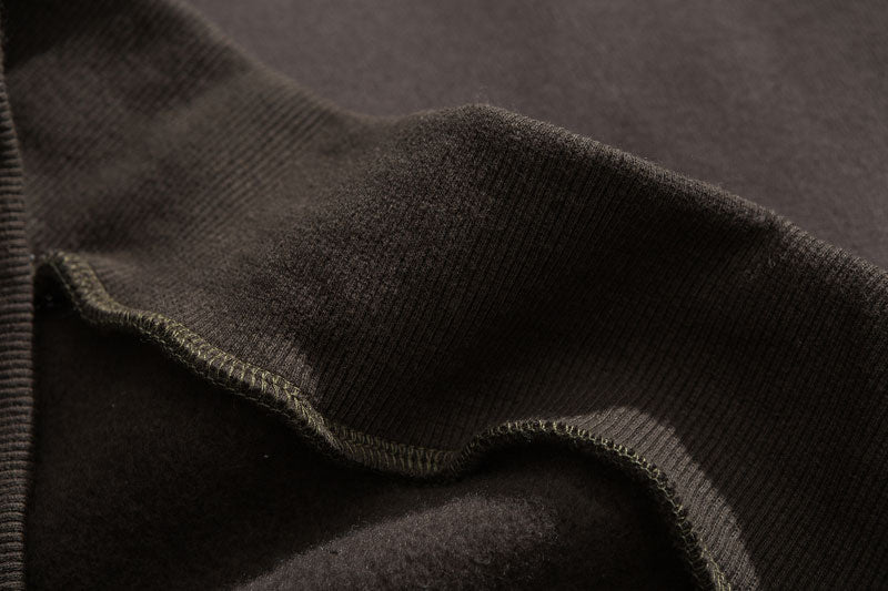 Zipper Pocket Smile Face Patchwork Fleece Hoodies Sweatshirts Streetwear