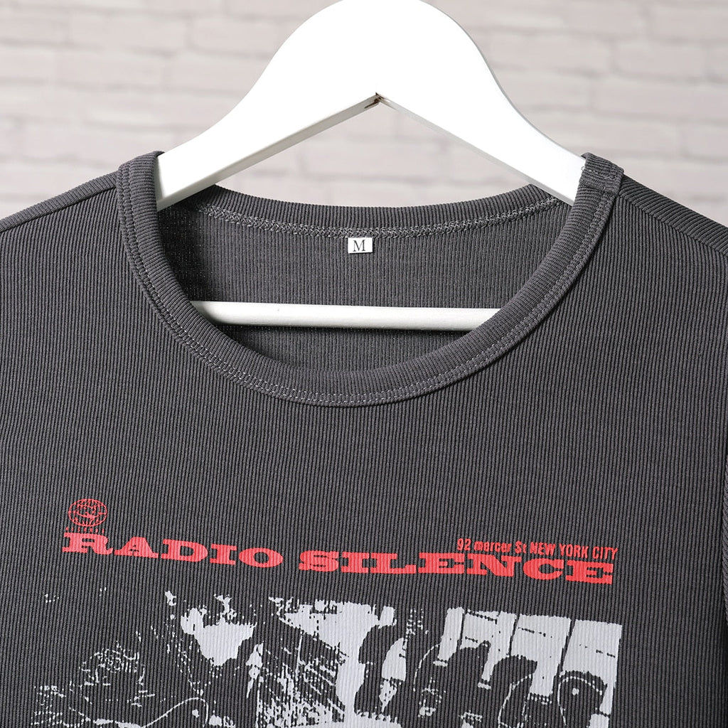Classic Rock Graphic T Shirt Women Summer Round Neck Short Sleeve Cotton T Shirt