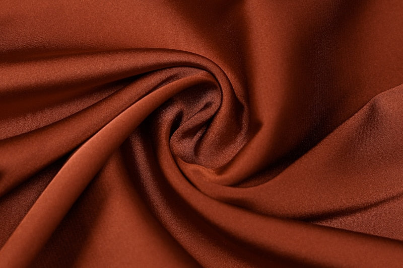 Solid Satin Halter Sleeveless Slim Bodycon Maxi Dress