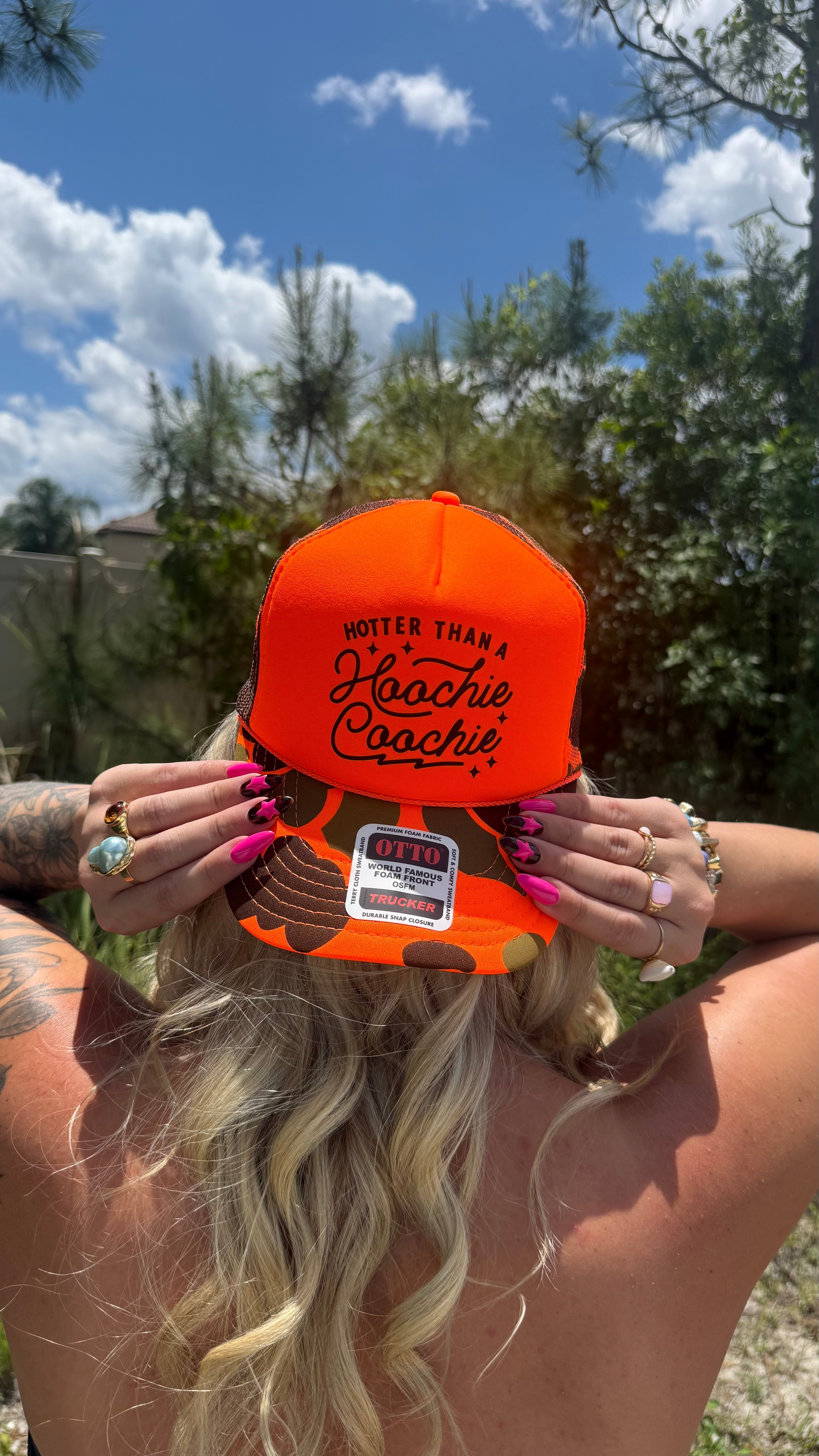Hotter Than A Hoochie Coochie Trucker Hat