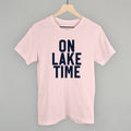 On Lake Time Block Letters