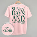 Sunny Days And Fairways (Back Print)