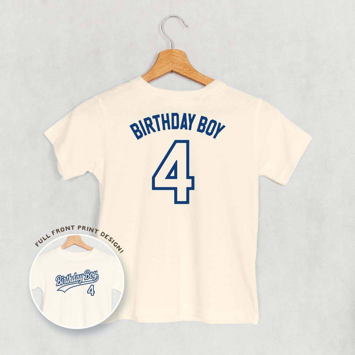 Birthday Boy Varsity #4 (Kids Back Print)