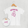 Birthday Girl Varsity #4 (Kids Back Print)