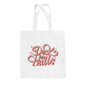 Deck The Hall Sparkle Script Tote Bag