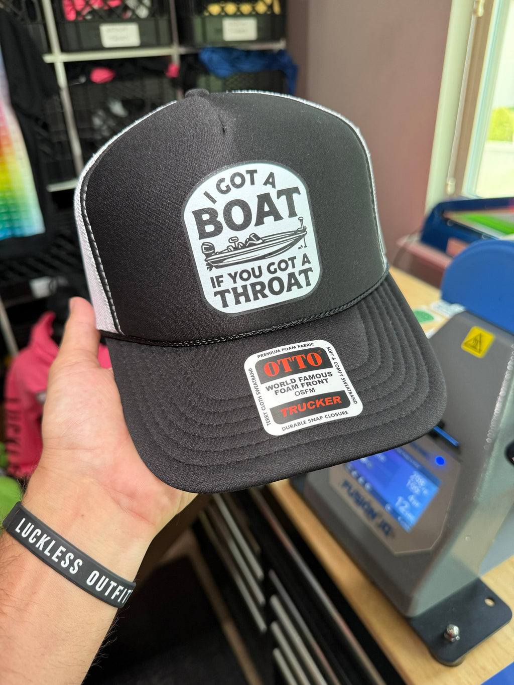 I Got A Boat If You Got A Throat Foam Trucker Hat
