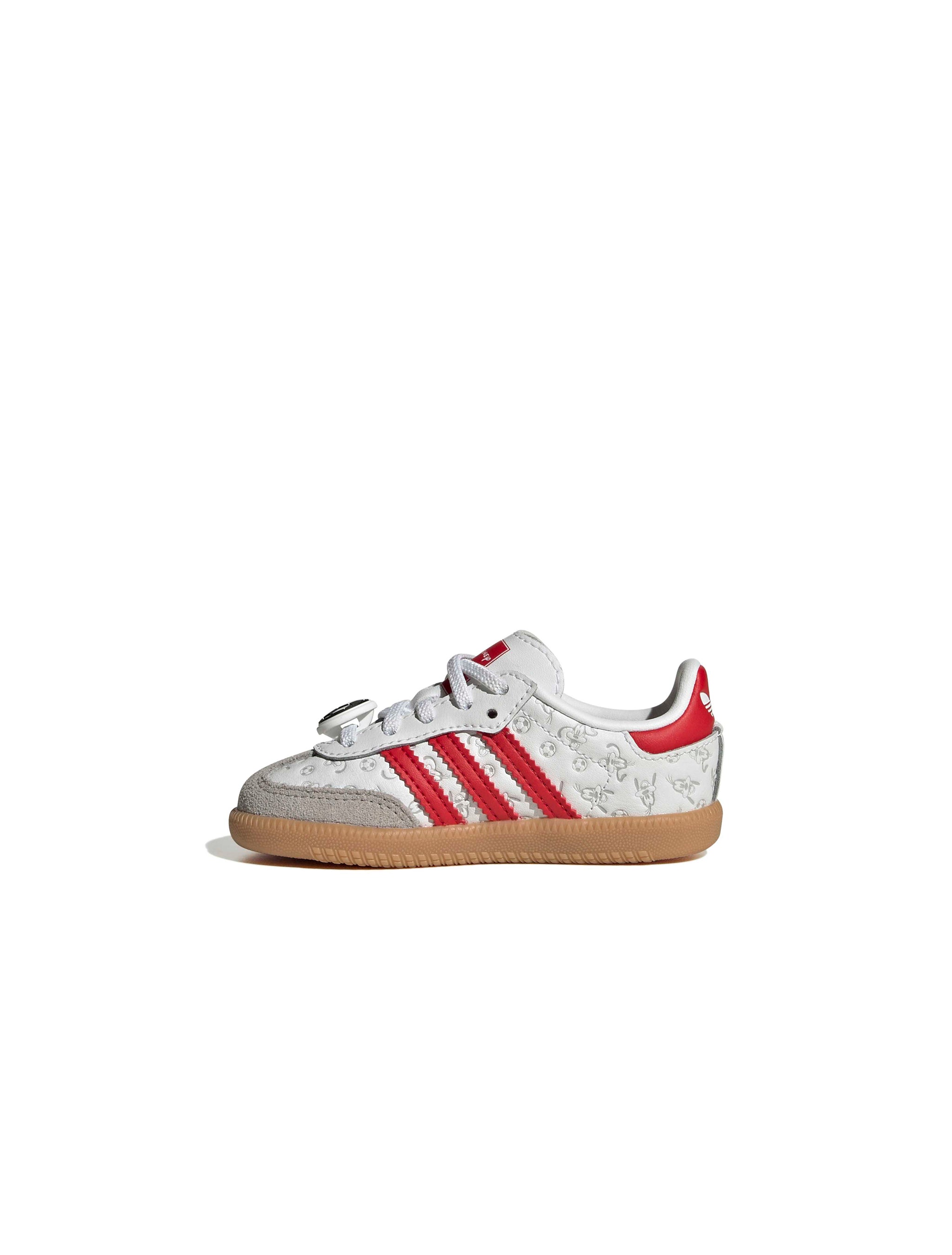 Adidas (TD) Disney Samba OG Elastic Lace - White/Red
