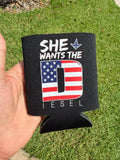 She Wants the Diesel Americana Koozie