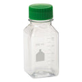CELLTREAT 229790 Media Bottle, Square, PET, Bulk, Sterile 250 mL, 24 pk