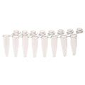 Celltreat 230463 PCR 8-Strip Tubes, 0.2mL, Attached Flat Caps, Clear, 120/pk