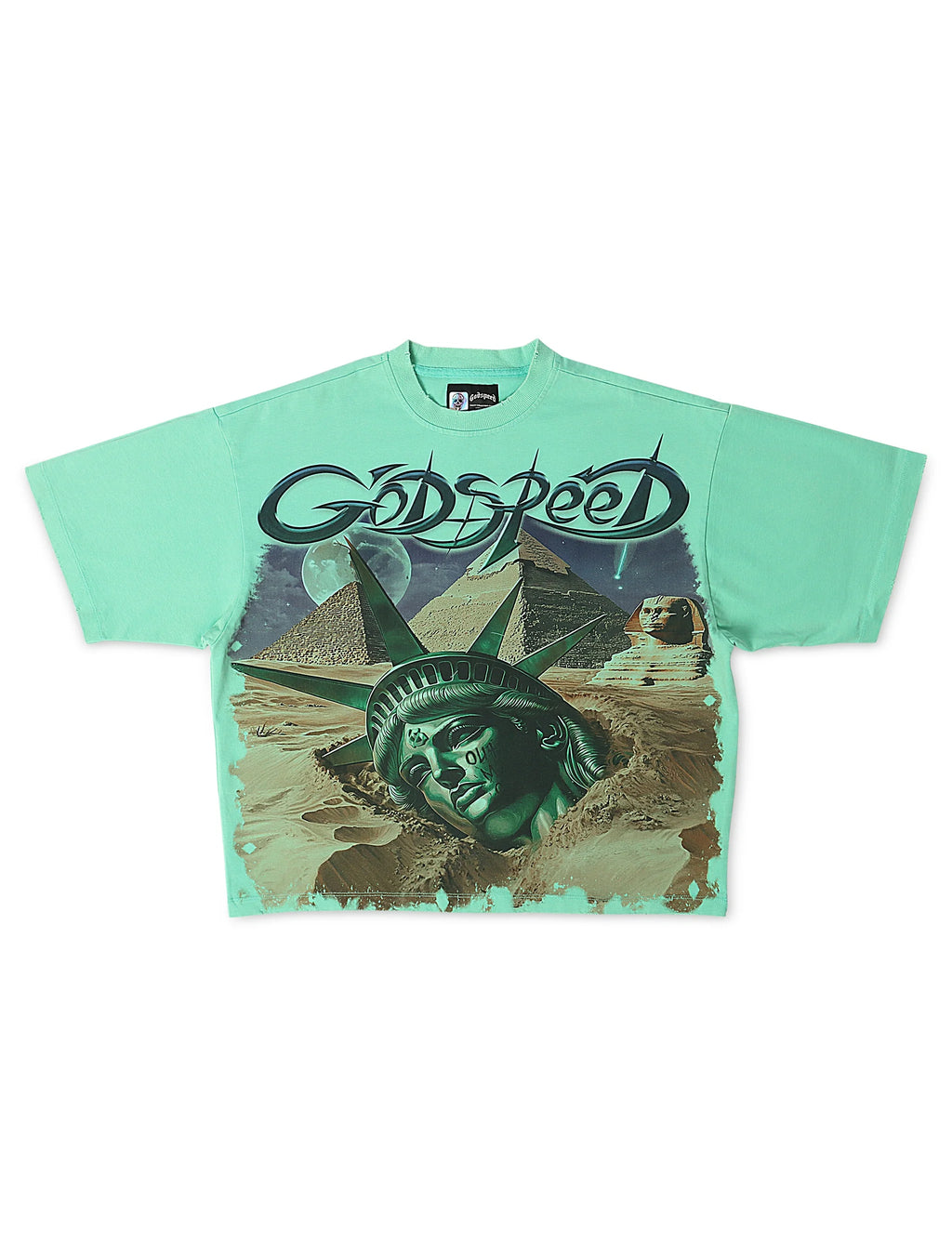 Godspeed Mother Cairo Boxy Fit Tee - Teal
