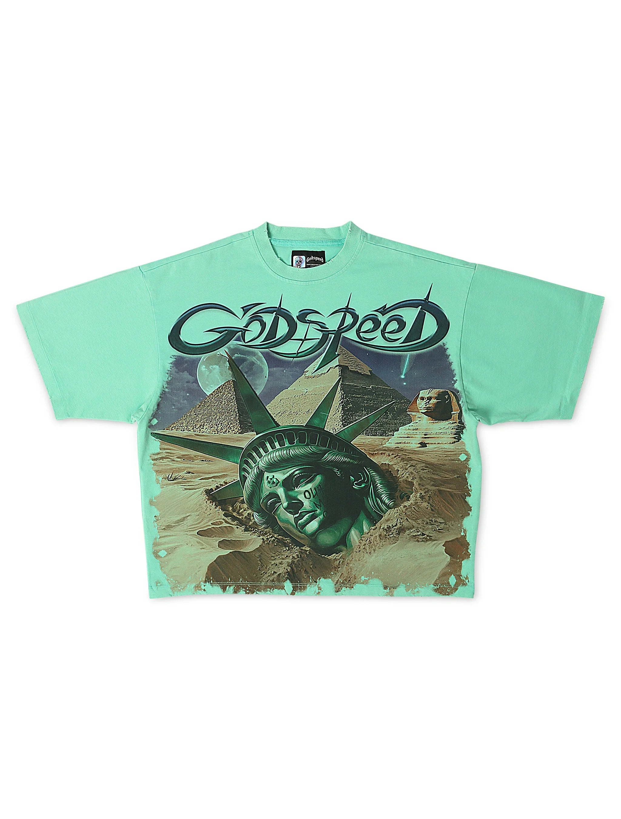 Godspeed Mother Cairo Boxy Fit Tee - Teal