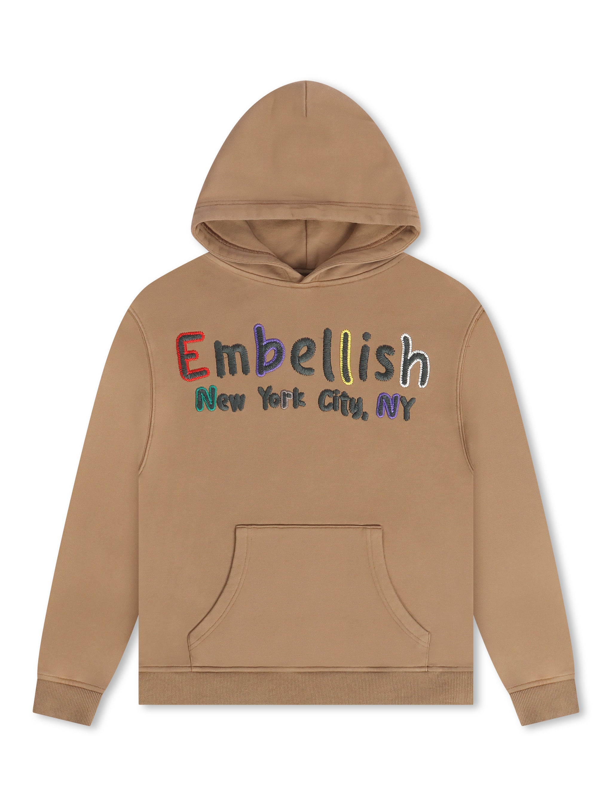 Embellish Colors Hoodie - Mocha